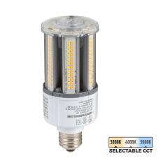18W LED Corn Bulb With E26 Medium Base - Selectable CCT - Up To 2,790 Lumens - 3000K / 4000K / 5000K