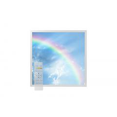 Tunable White LED Skylight w/ Rainbow Skylens® Diffuser - 2x2 Dimmable LED Panel Light - Drop Ceiling