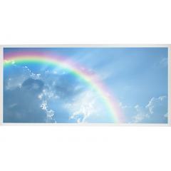 LED Skylight w/ Rainbow Skylens® - 2x4 Dimmable LED Panel Light - Drop Ceiling