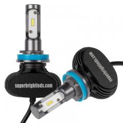 H9/H11 LED Fanless Headlight/Fog Light Conversion Kit with Internal Drivers - 4,000 Lumens/Set