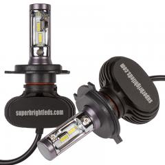 H4 LED Fanless Headlight/Fog Light Conversion Kit with Internal Drivers - 4,000 Lumens/Set