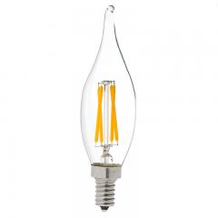 CA10 LED Filament Bulb - 40 Watt Equivalent Candelabra LED Vintage Light Bulb - Dimmable - 375 Lumens
