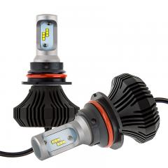 Motorcycle 9007 LED Fanless Headlight Conversion Kit with Internal Driver - 4,000 Lumens/Set