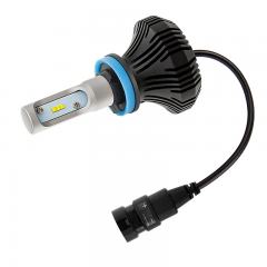 Motorcycle H8 LED Fanless Headlight Conversion Kit with Compact Heat Sink - 2,000 Lumens