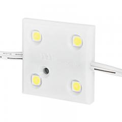 Single Color LED Module - Square Constant Current Module w/ 4 SMD LEDs - 75 Lumens/Module