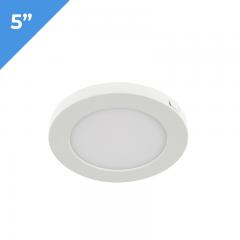 5” LED Downlight w/ White Interchangeable Trim - 6W Flush Mount Ceiling Light - 360 Lumens - 50 Watt Equivalent - 4000K/3000K - Dimmable