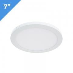 7” LED Downlight w/ White Interchangeable Trim - 12W Flush Mount Ceiling Light - 960 Lumens - 75 Watt Equivalent - 4000K/3000K - Dimmable
