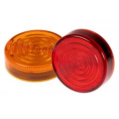 Round LED Truck and Trailer Light - 2.5” Clearance Marker Light - 2 Pin Connector - (1) LED