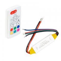 RGB LED Controller w/ LC4 Connector - Wireless RF Remote w/ Dynamic Color-Changing Modes - 5 Amps/Channel