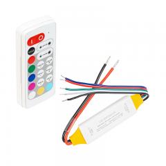 Mini RGBW LED Controller - Wireless RF Remote w/ Dynamic Color-Changing Modes
