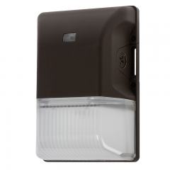 20W Mini LED Wall Pack w/ Integrated Photocell - 2,500 Lumens - 70W Metal Halide Equivalent - 3000K