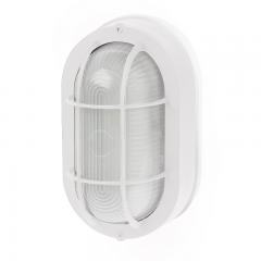 Integrated LED Bulkhead Light - White Indoor / Outdoor Wall Sconce -  780 Lumens - 3000K / 4000K