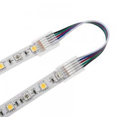 4" Solderless Clamp-On Jumper Connector - 12mm RGBW LED Strip Lights