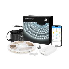 Tunable White LED Strip Light Kit - White LED Tape Light - 5m - Bluetooth Smartphone App Controlled