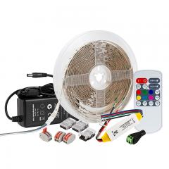 RGBW LED Strip Kit - Color Changing + White LED Tape Light - 5m - Wireless RF Remote
