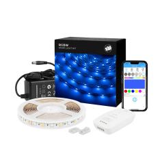 RGBW LED Strip Kit - Color Changing + White LED Tape Light - 5m - Bluetooth Smartphone App Controlled