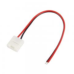 Solderless Clamp On Pigtail Adapter for 10mm Single Color LED Strip Lights - 6"