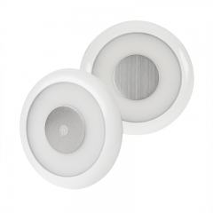 RV Interior LED Light - Optional Touch Dimmer Switch - Surface Mount - Frosted Lens - 4000K - 12-24 VDC 5" Round