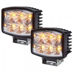 Amber Off-Road LED Work Light - 4.5" Rectangular - 10W - 415 Lumens