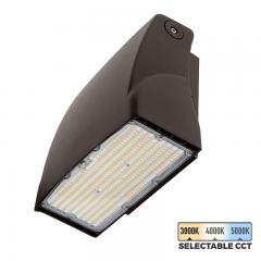 Adjustable Full Cutoff LED Wall Pack - 120W  - Selectable CCT - Bypassable Photocell - 400W MH Equivalent - 3000K / 4000K / 5000K