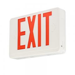 Red LED Exit Sign with Battery Backup - Single or Double Face