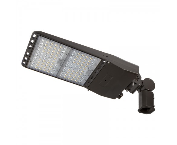 300W LED Parking Lot Area Light With Knuckle Slipfitter Mount - 42,000 Lumens - 1,000W MH Equivalent - 5000K