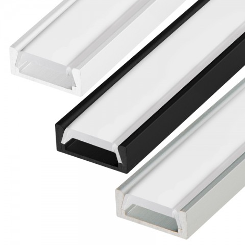 2m 45 DEGREES CORNER CHANNELS FOR LED STRIPS aluminium profile light diffuser 