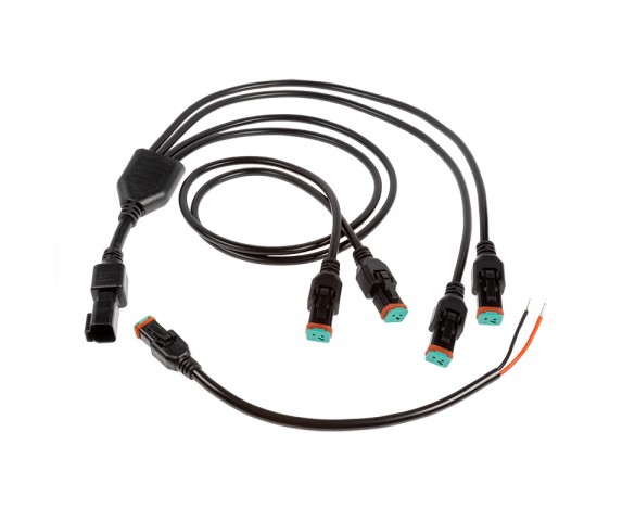 Deutsch DT Connector 4-Way Splitter Cable - DT Pigtail Connector Male