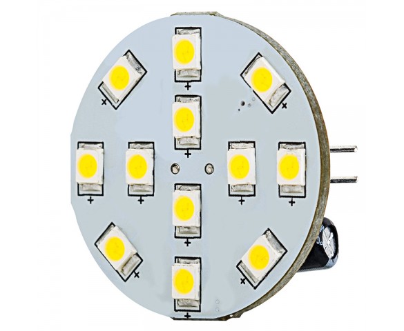 LED G4 Lamp, 12 High Power LED Disc Type with Back Pins