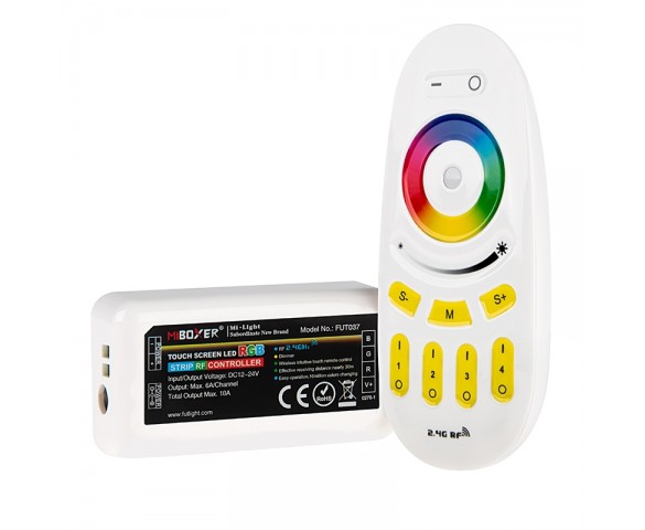MiBoxer WiFi Smart Multi Zone RGB Controller with Touch Remote - 6 Amps/Channel