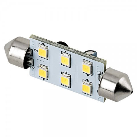 Details about   10 BBT 31mm 12 volt Super Bright Cool White LED Festoon RV Light Bulbs 