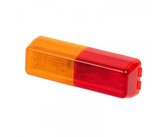 Rectangular LED Truck and Trailer Light - LED Side Clearance Light - 2-Pin Connector - Surface/Fender Mount