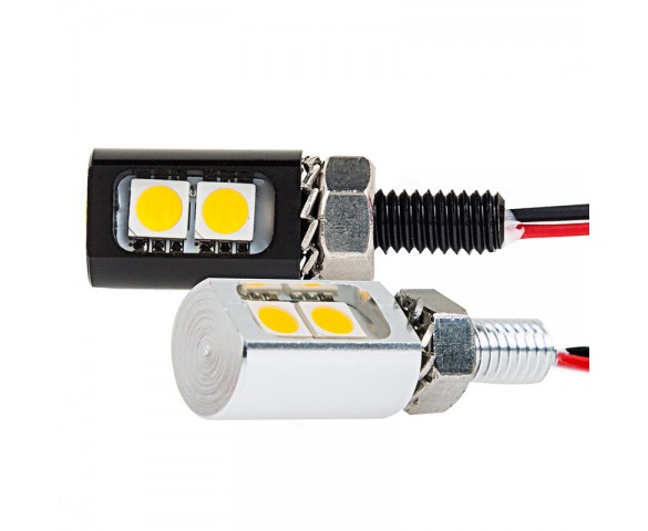 Miniature LED License Plate Bolt: Sold As Single Units. Most Applications Will Require 2 Units. 