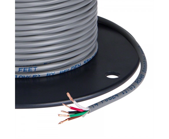 PVC Jacketed 5 Conductor 22 AWG Power Wire PP FRPVC Gray