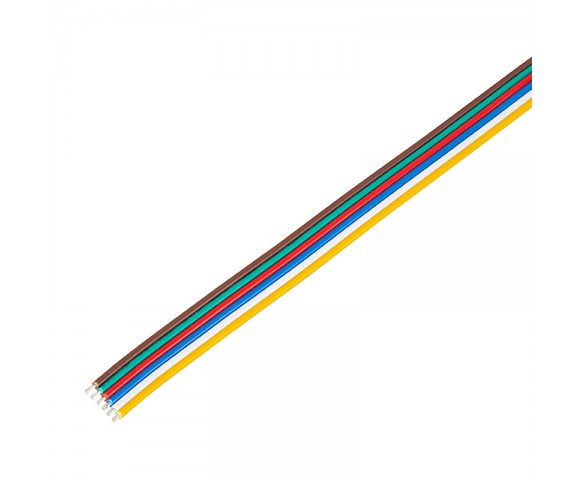 22 Gauge Wire - Six Conductor RGB+Tunable White Power Wire