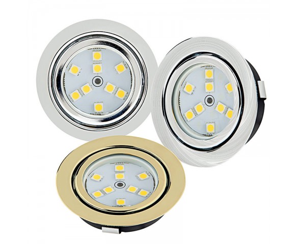 Recessed LED Puck Lights - 9 LED - 15 Watt Equivalent - 140 Lumens