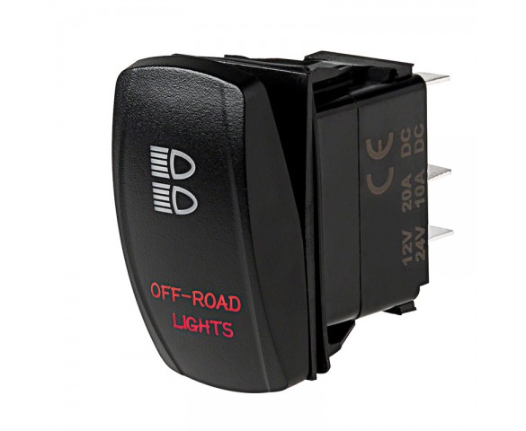 LED Rocker Switch with Legend - Off-Road Lights Switch