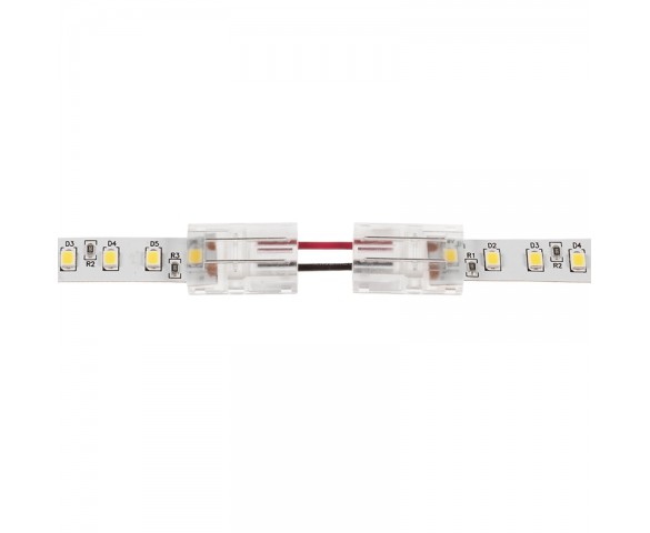 Solderless Clamp-On Up / Down ‘L’ Wire Connector - 10mm Single Color LED Strip Lights