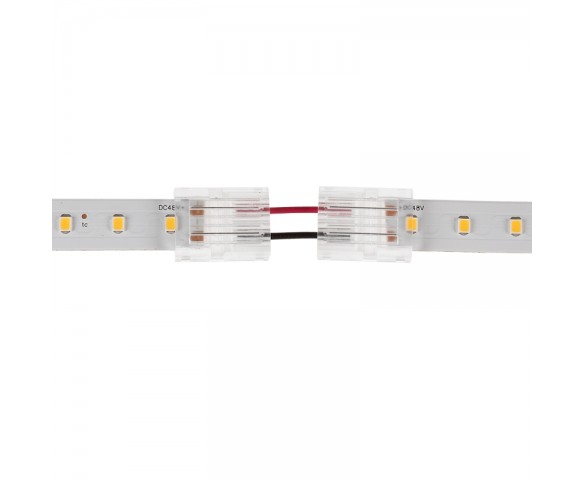 Solderless Clamp-On Up / Down ‘L’ Wire Connector - 12mm Single Color LED Strip Lights - 22 AWG