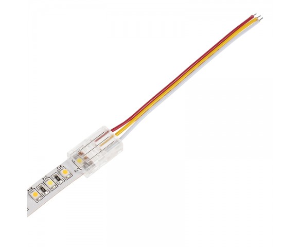 4" Solderless Clamp-On Pigtail Adaptor - 10mm Tunable White LED Strip Lights