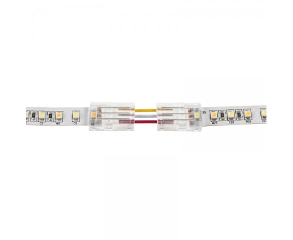 Solderless Clamp-On Up / Down ‘L’ Wire Connector - 10mm Tunable White LED Strip Lights