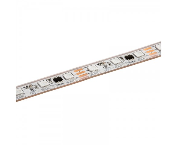 5m Digital RGB LED Strip Light - Addressable Color-Chasing LED Tape Light - 12V - IP67