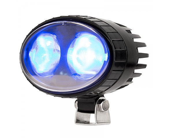 Blue LED Safety Light w/ 2° Square Beam Pattern: Store Photo
