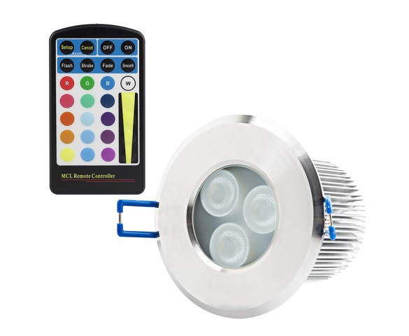Waterproof Recessed RGB LED Downlight, G-LUX series