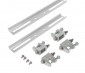 Durable aluminum rails and stainless steel hardware