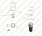 1142 LED Bulb w/ Stock Cover - 12 SMD LED - BA15D Retrofit
