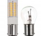 1142 LED Boat and RV Light Bulb - 51 SMD LED Tower - BA15D Retrofit with Lens - 350 Lumens - Profile Comparison