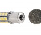 1156 LED Bulb - 27 SMD LED Tower - BA15S Retrofit: Back View with Size Comparison