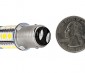 1157 LED Bulb - Dual Function 18 SMD LED Tower - BAY15D Retrofit: Back View