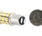 1157 Switchback LED Bulb - Dual Intensity 60 SMD LED Tower, A Type: Back View With Size Comparison 